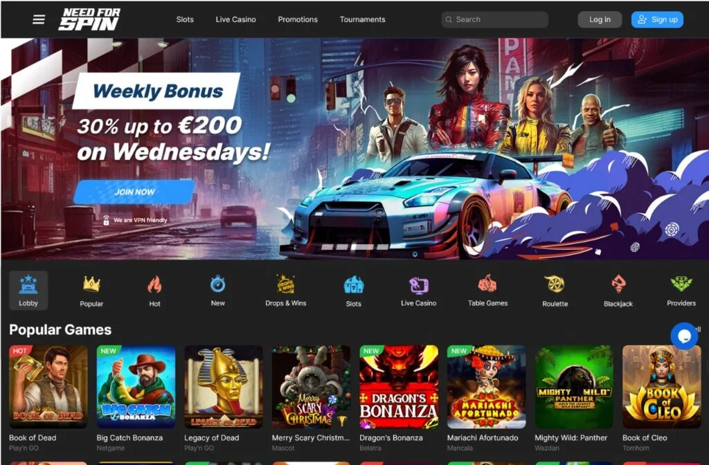 Need for Spin recenzja kasyna i poradnik 2025pic2