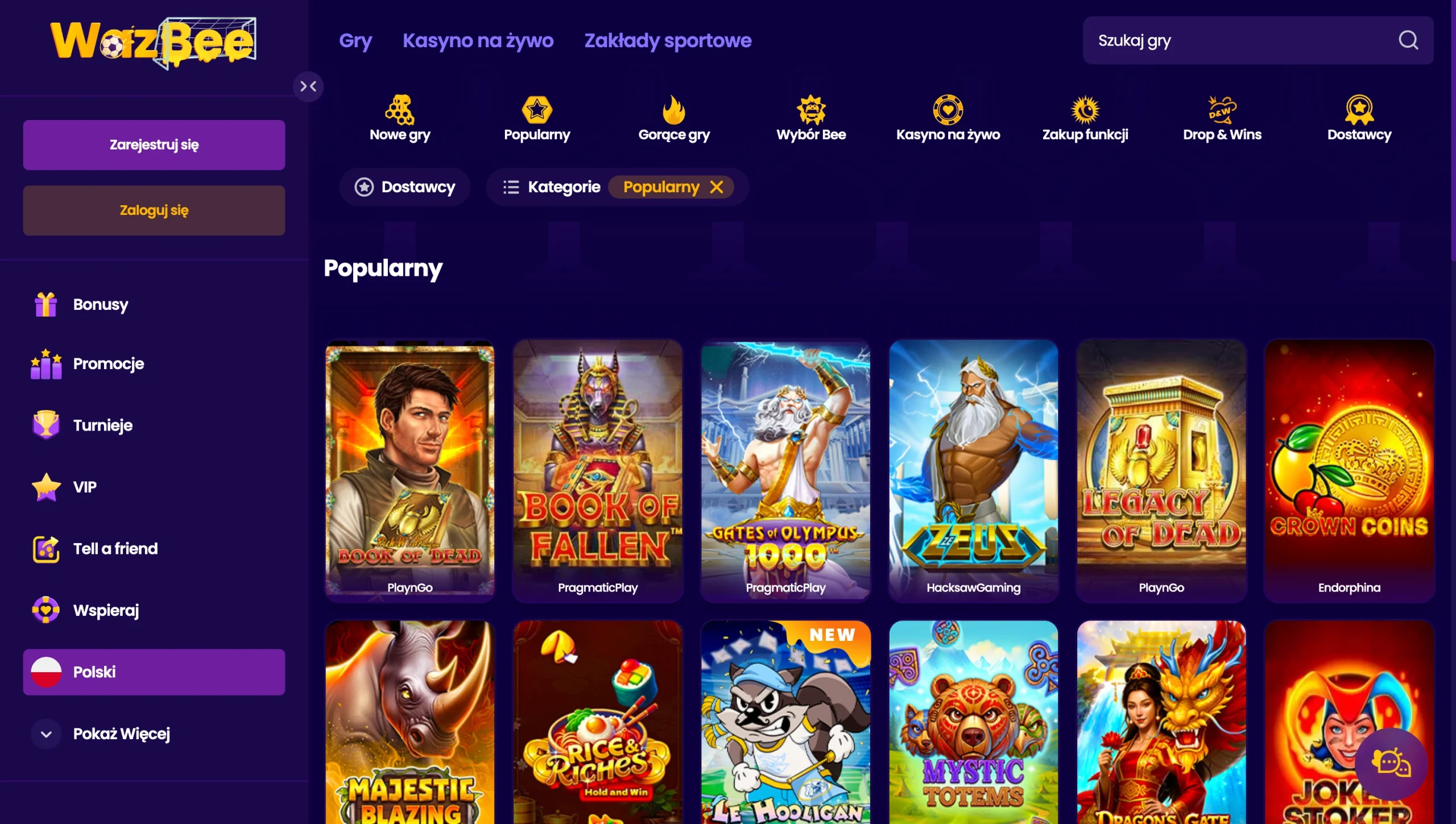 WazBee Casino