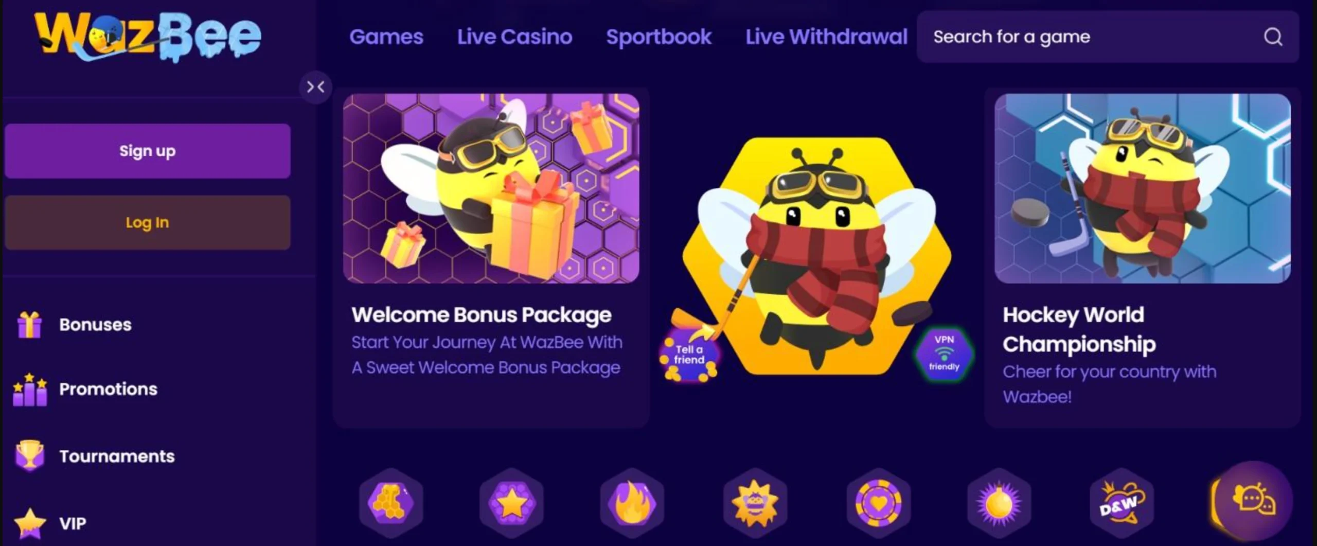 wazbee casino kod promocyjny