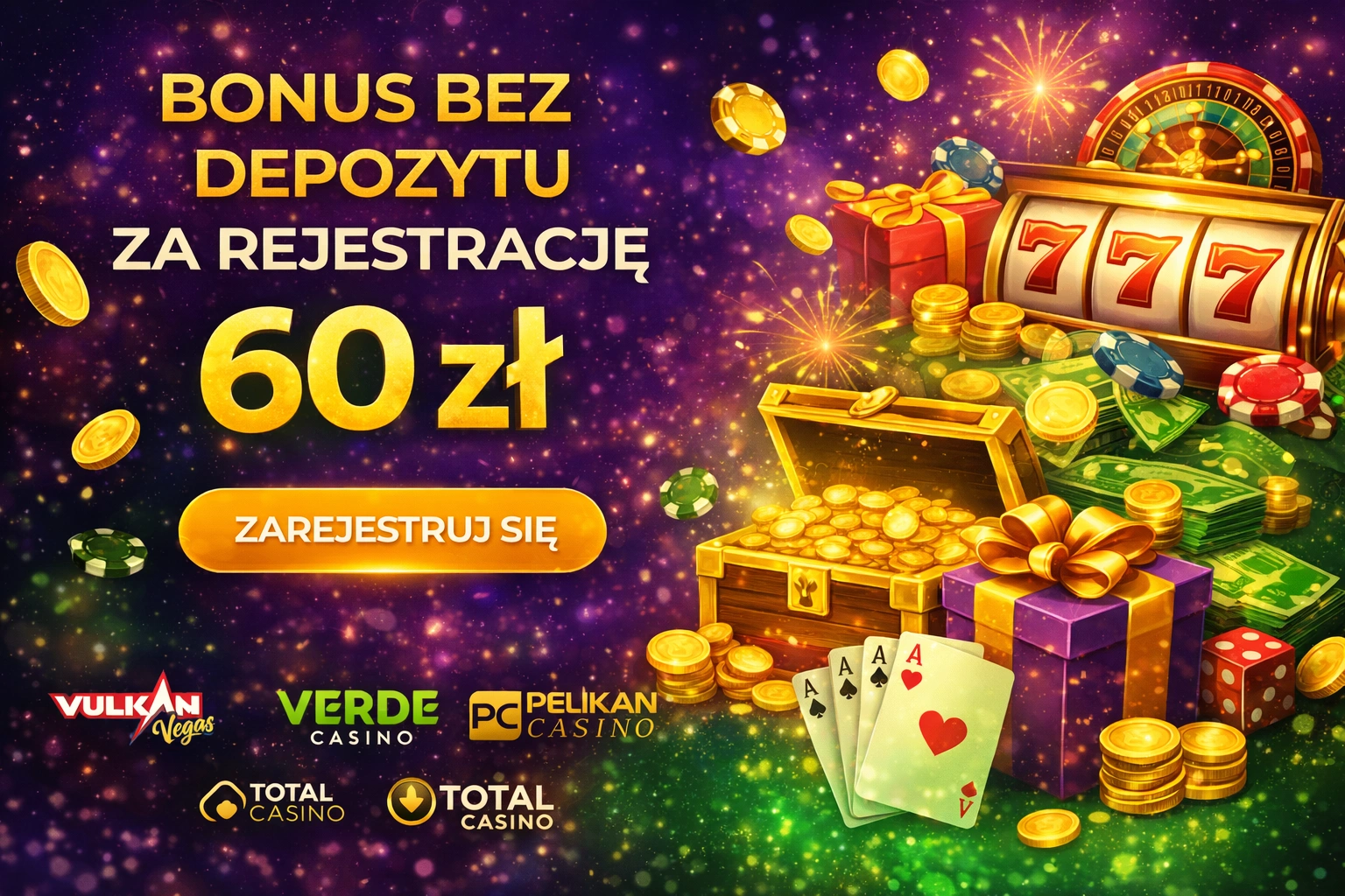 60 zł bonus bez depozytu