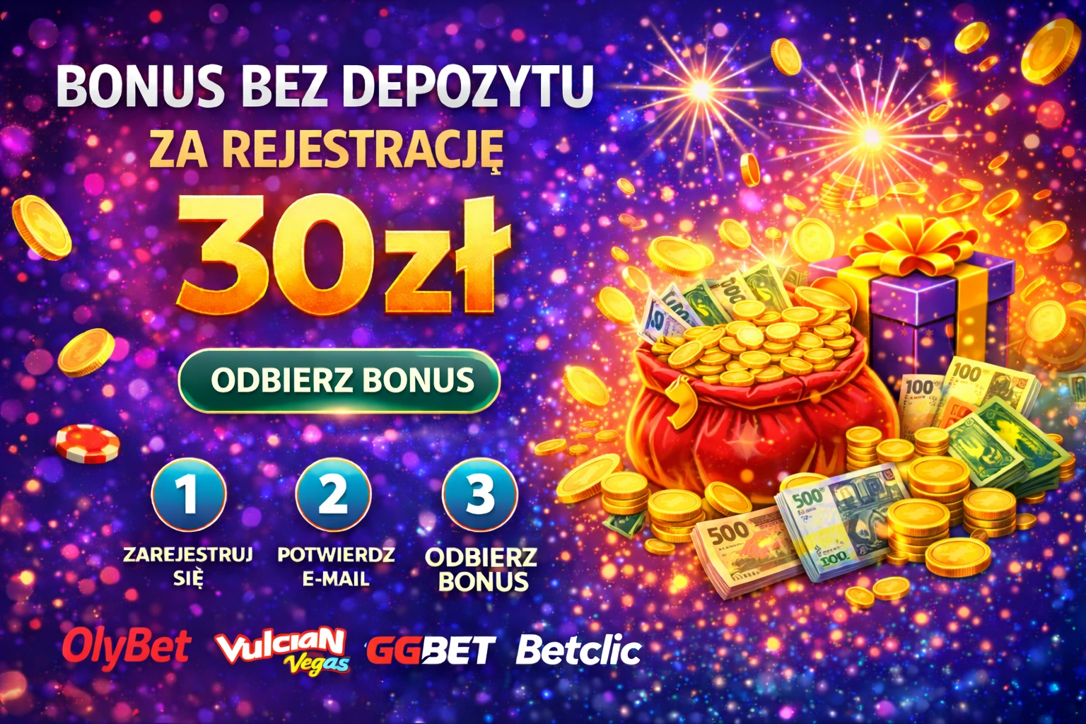 Bonus 30 zł bez depozytu