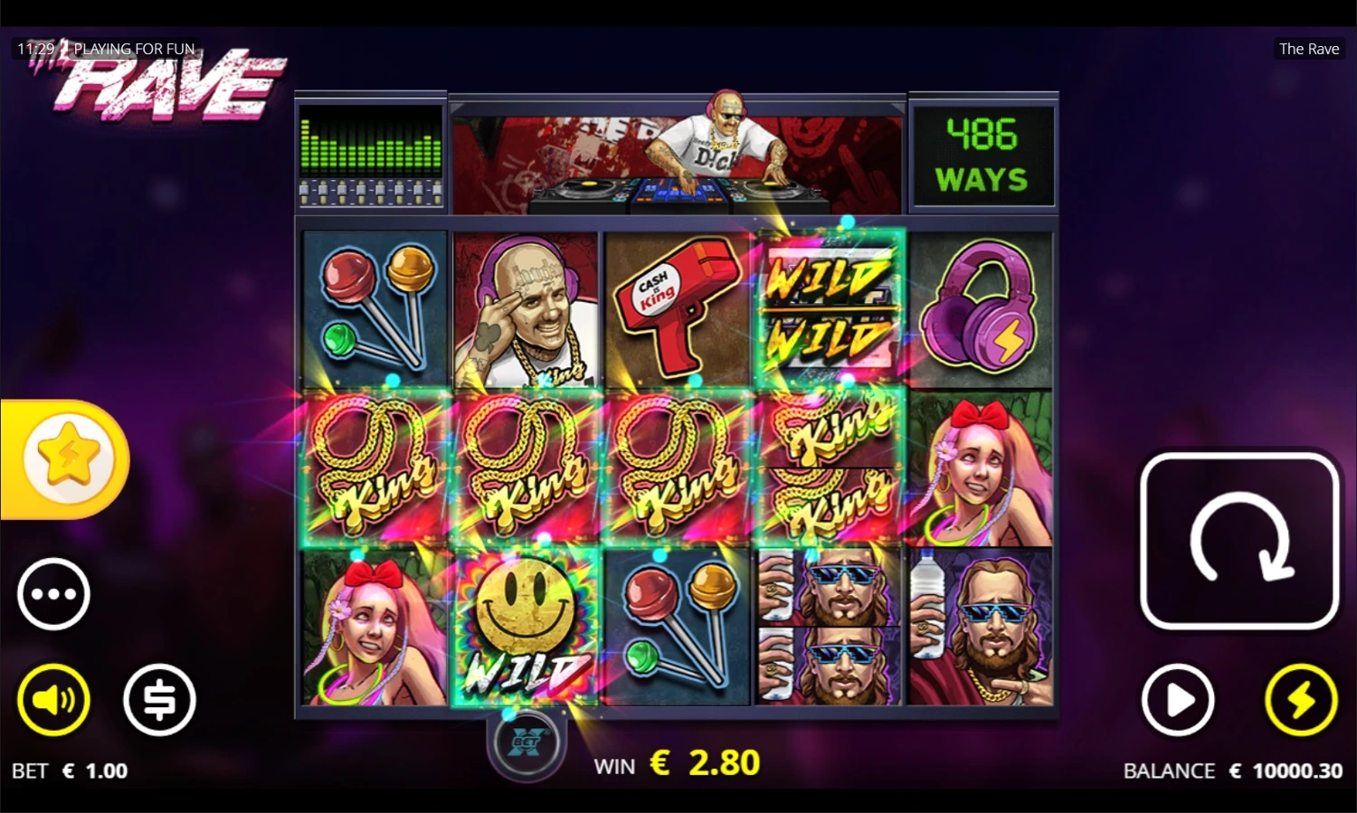 The Rave – imprezowy slot z Wysoką Wariancją pic2