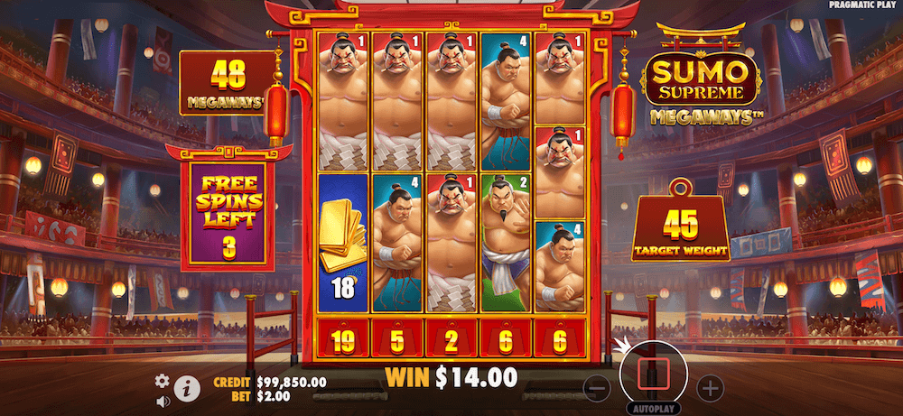 Sumo Supreme Megaways – japońska siła w slocie pic2