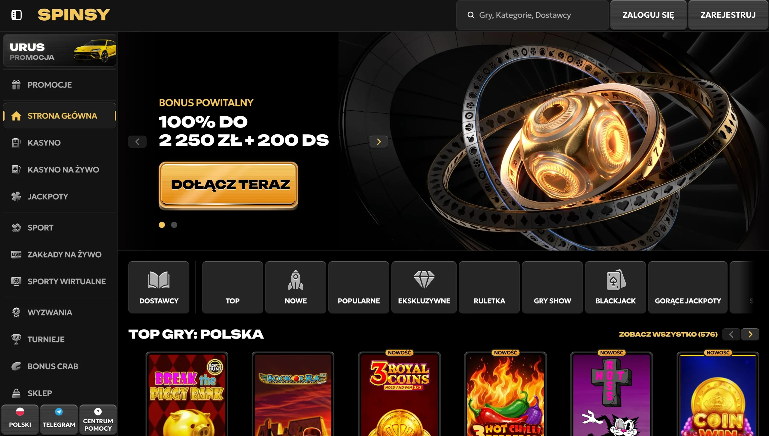 Spinsy casino