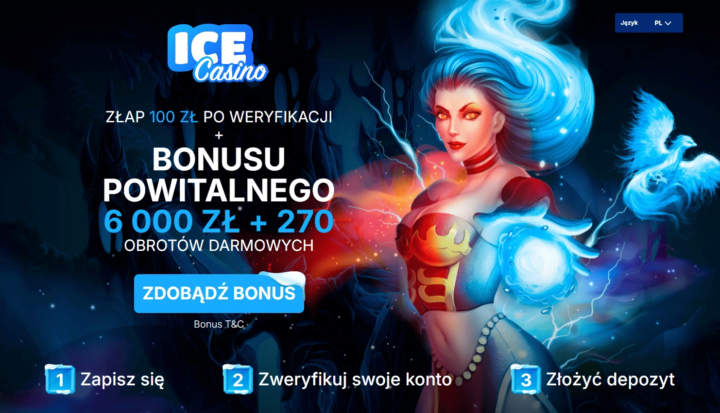 Kasyno Bonus 100 zł za Rejestrację